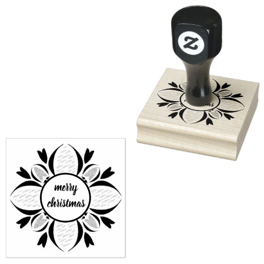 aquabloom bw xmas-stempel rubberstempel (Gestempeld)