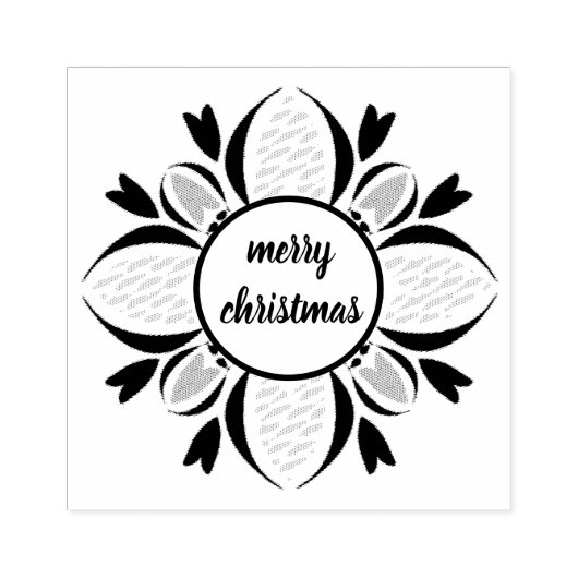 aquabloom bw xmas-stempel rubberstempel (Afrduk)