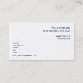 "Aquacise" dubbelzijdig visitekaartje (Achterkant)