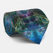 Aquadelia Fantasy Fractal Art Mode Stropdas (Opgerold)