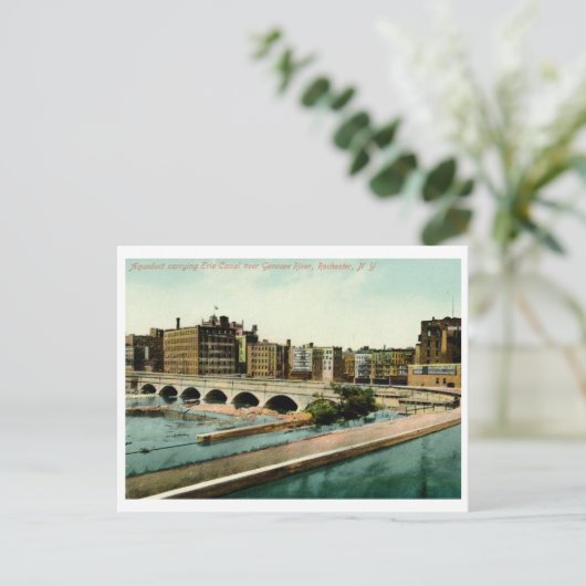 Aquaduct, Rochester, NY Vintage Briefkaart (Staand voorkant)