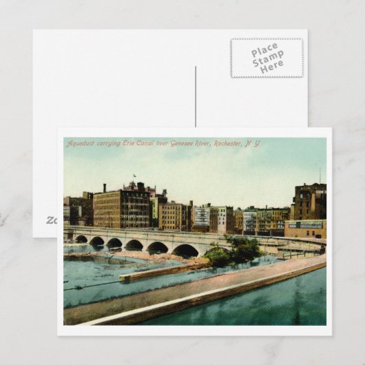 Aquaduct, Rochester, NY Vintage Briefkaart (Voorkant / Achterkant)