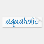 aquaholic 1 bumpersticker (Voorkant)