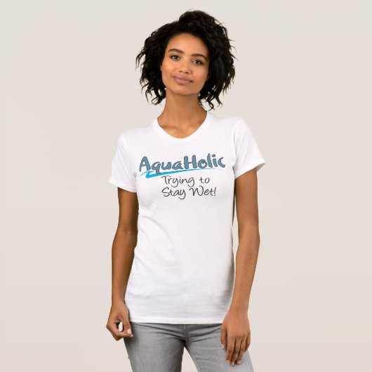AquaHolic Dames Petite T-Shirt (Voorkant volledig)