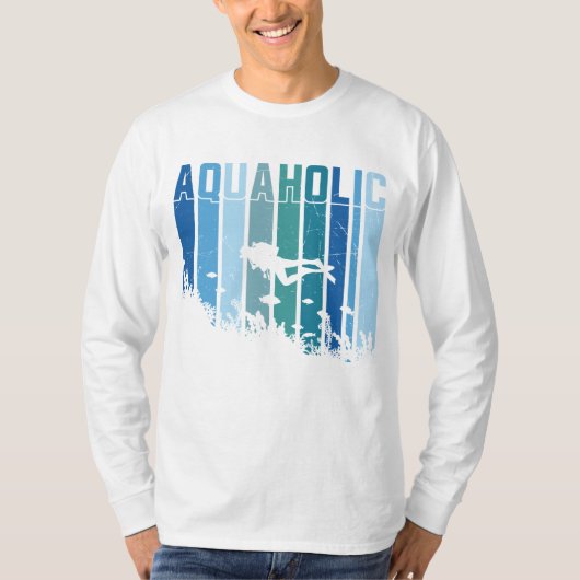 Aquaholic Scuba Diving T-Shirt (Voorkant)