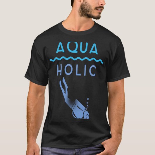 Aquaholic Scuba Diving T-shirt (Voorkant)