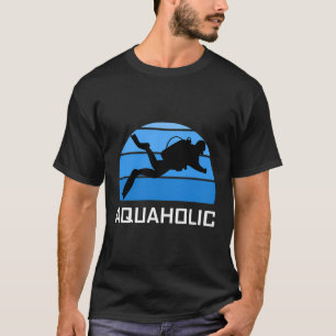 Aquaholic Scuba Duiker Grappige Liefde Duiken Ocea T-shirt