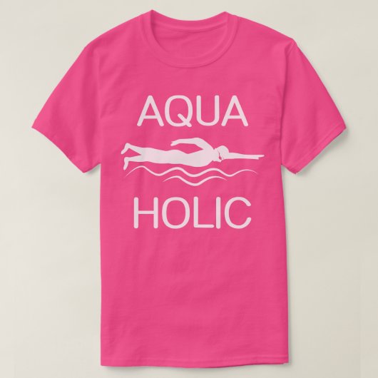 Aquaholic T-shirt (Design voorkant)