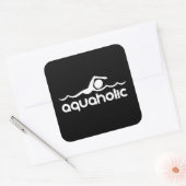 Aquaholic Vierkante Sticker (Envelop)