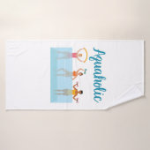 Aquaholic Water Aerobics Waterobics Vrouwen Badhanddoek (Badhanddoek)