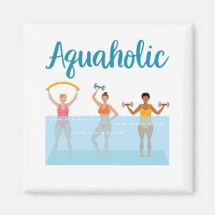 Aquaholic Water Aerobics Waterobics Vrouwen Magneet