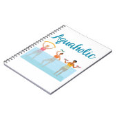Aquaholic Water Aerobics Waterobics Vrouwen Notitieboek (Linkerzijde)