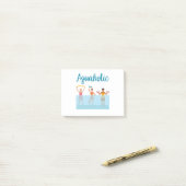 Aquaholic Water Aerobics Waterobics Vrouwen Post-it® Notes (Op bureau)