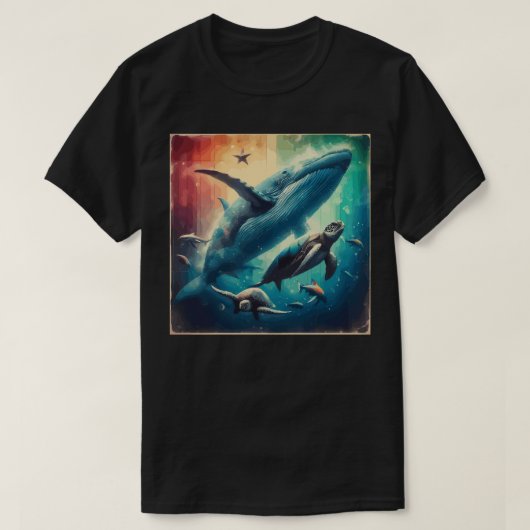 Aquaic Spectrum Zee Life Retro T-shirt (Design voorkant)
