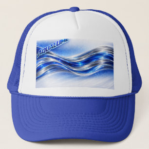 Aqualume Flow - Blue Silver Wave Energy Mok Trucker Pet