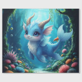Aqualumi – Keeper of Coral Dreams.  Cadeaupapier (Vlak)