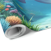 Aqualumi – Keeper of Coral Dreams.  Cadeaupapier (Rol Hoek)