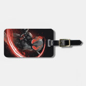 Aquaman | Afbeelding zwart Manta Red Swipe Bagagelabel (Voorkant horizontaal)