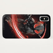 Aquaman | Afbeelding zwart Manta Red Swipe Case-Mate iPhone Case (Achterkant (horizontaal))