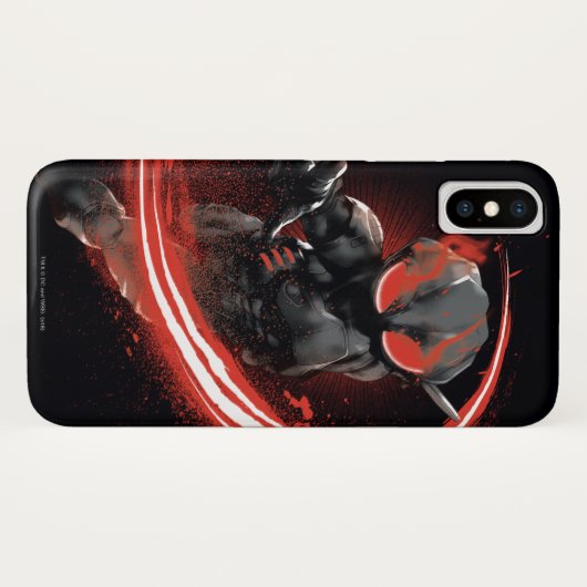 Aquaman | Afbeelding zwart Manta Red Swipe Case-Mate iPhone Case (Achterkant (horizontaal))