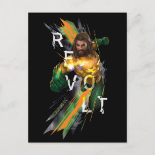 Aquaman   Afgekeurd grafisch Aquaman "Revolt" Briefkaart