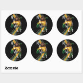 Aquaman | Afgekeurd grafisch Aquaman "Revolt" Ronde Sticker (Vel)