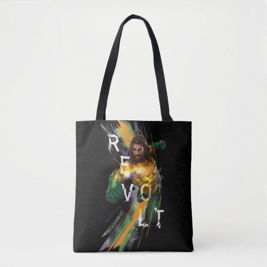 Aquaman | Afgekeurd grafisch Aquaman "Revolt" Tote Bag (Voorkant)