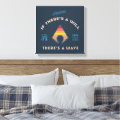 Aquaman | Als er een testament is, is er een golf Canvas Afdruk (Insitu (Slaapkamer))