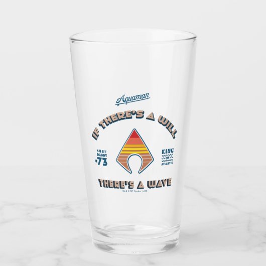 Aquaman | Als er een testament is, is er een golf Glas (Voorkant)