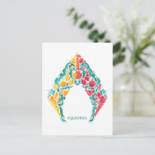 Aquaman | Aquaman & Mera Thed Seashell Logo Briefkaart (Staand voorkant)