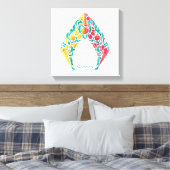 Aquaman | Aquaman & Mera Thed Seashell Logo Canvas Afdruk (Insitu (Slaapkamer))