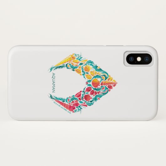 Aquaman | Aquaman & Mera Thed Seashell Logo Case-Mate iPhone Case (Achterkant (horizontaal))