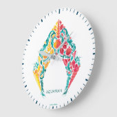 Aquaman | Aquaman & Mera Thed Seashell Logo Grote Klok (Hoek)