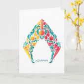 Aquaman | Aquaman & Mera Thed Seashell Logo Kaart (Gele Bloem)
