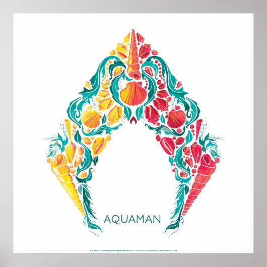 Aquaman | Aquaman & Mera Thed Seashell Logo Poster (Voorkant)