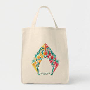 Aquaman Aquaman & Mera Thed Seashell Logo Tote Bag