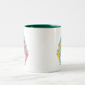 Aquaman | Aquaman & Mera Thed Seashell Logo Tweekleurige Koffiemok (Center)