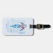 Aquaman - Atlantis Surf Club Bagagelabel (Voorkant horizontaal)