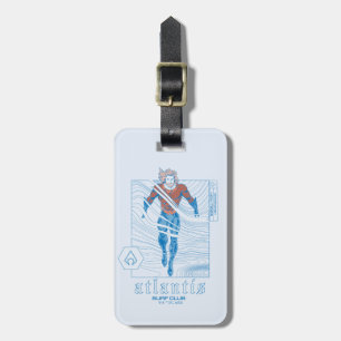 Aquaman - Atlantis Surf Club Bagagelabel