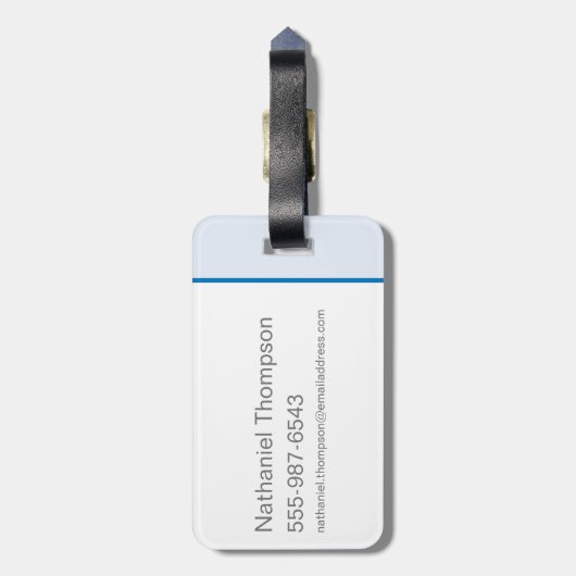 Aquaman - Atlantis Surf Club Bagagelabel (Achterkant verticaal)