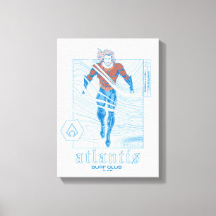 Aquaman - Atlantis Surf Club Canvas Afdruk