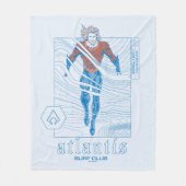 Aquaman - Atlantis Surf Club Fleece Deken (Voorkant)