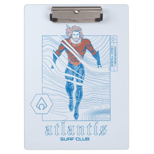 Aquaman - Atlantis Surf Club Klembord (Voorkant)