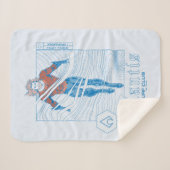 Aquaman - Atlantis Surf Club Sherpa Deken (Voorkant (horizontaal))
