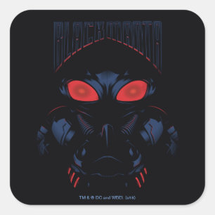Aquaman   Black Manta Shadowy Graphic Vierkante Sticker