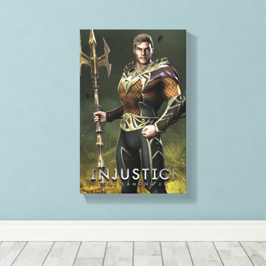 Aquaman Canvas Afdruk (Insitu (Houten vloer))