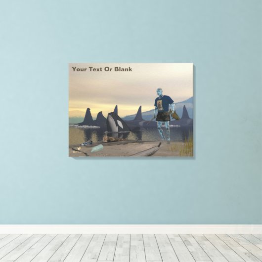 Aquaman Canvas Afdruk (Insitu (Houten vloer))