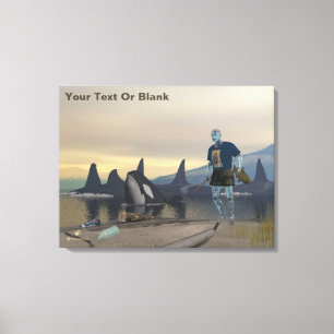 Aquaman Canvas Afdruk