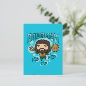 Aquaman | Chibi Aquaman Undersea Grafisch Briefkaart (Staand voorkant)