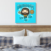 Aquaman | Chibi Aquaman Undersea Grafisch Canvas Afdruk (Insitu (Slaapkamer))